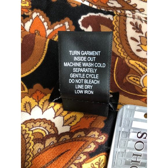 Soho Apparel LTD. Open Front Jacket Women's Medium Floral Paisley NEW - Picture 6 of 9